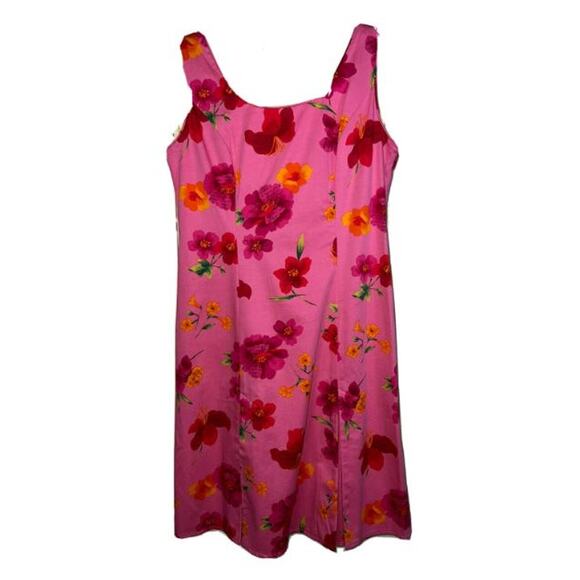 💜 3/$25💜 Love Shack Retro Chic Party DRESS Size 8 Floral Pink Vintage Y2K - Picture 6 of 11